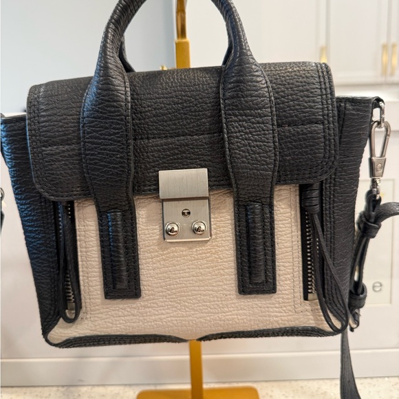 3.1 Phillip Lim Black and Cream Satchel